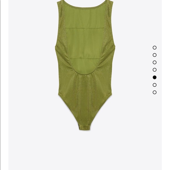 NWT! Zara Scoop Neck Back Swimsuit size Large - Picture 5 of 8